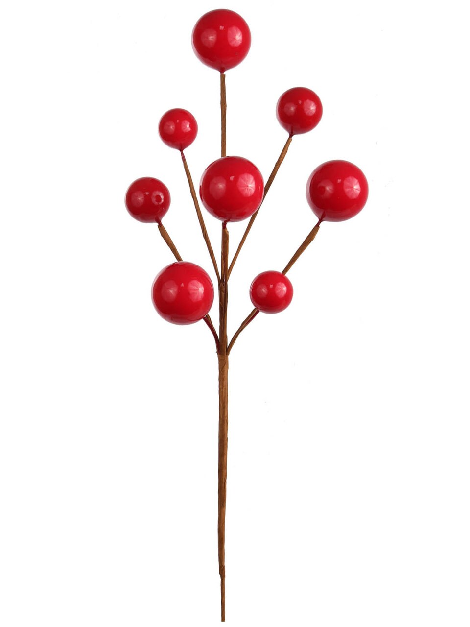 Set of 24: Mixed Red Berry Picks with 6 Large Berries | 13-Inch | Festive Holiday Decor | Trees, Wreaths, & Garlands | Christmas Picks | Home & Office Decor